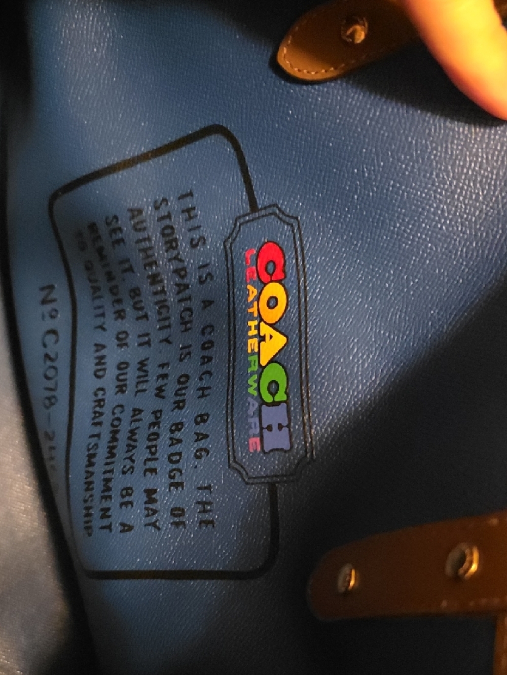 NWT Reversible Coach Rainbow Signature Tote with Leather Trim - Picture 4 of 6